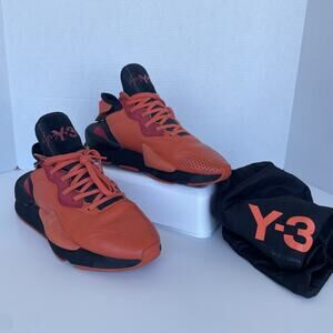 Adidas Y-3 Kaiwa Icon Orange Size 9 Men's Athletic Running Shoes Sneakers
